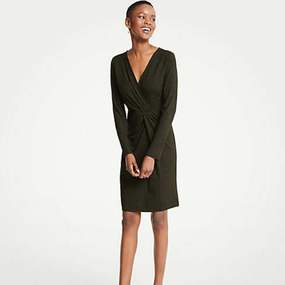 Ann Taylor Dresses & Skirts - Ann Taylor Gathered Rib Knit Dress